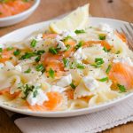 Pasta con salmone affumicato